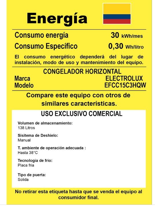 Congelador Dual EFCC15 Electrolux 150Lts