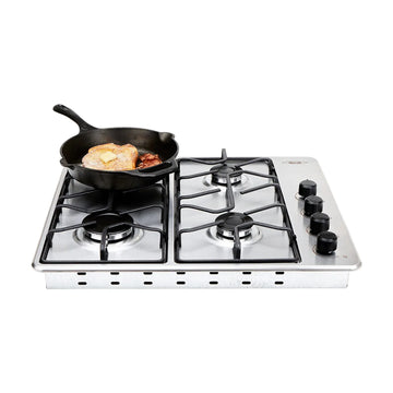 Cubierta a Gas Haceb CUB TO 60-51 INOX PL GN