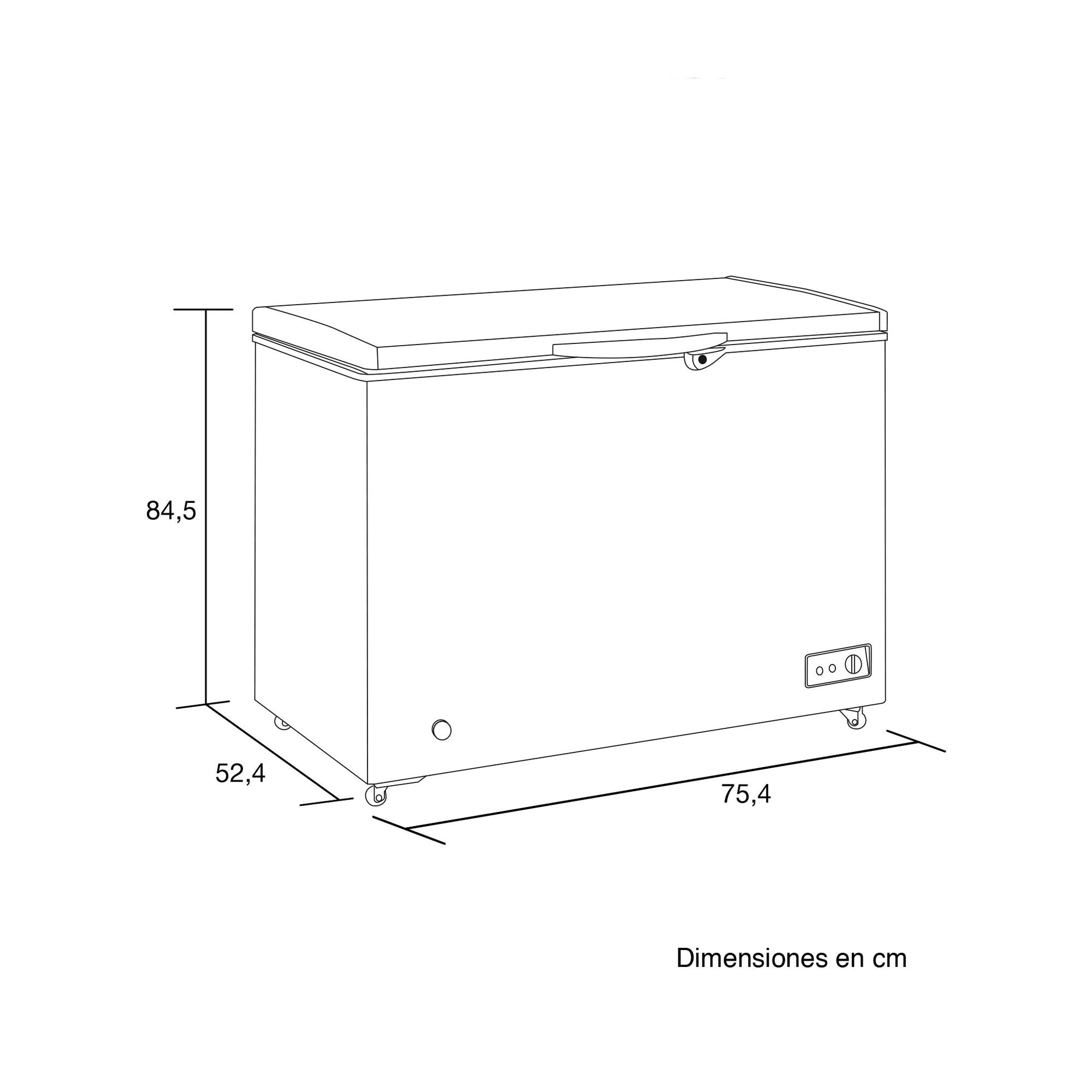 Congelador Dual 152 Litros CH 226 Challenger Horizontal Blanco