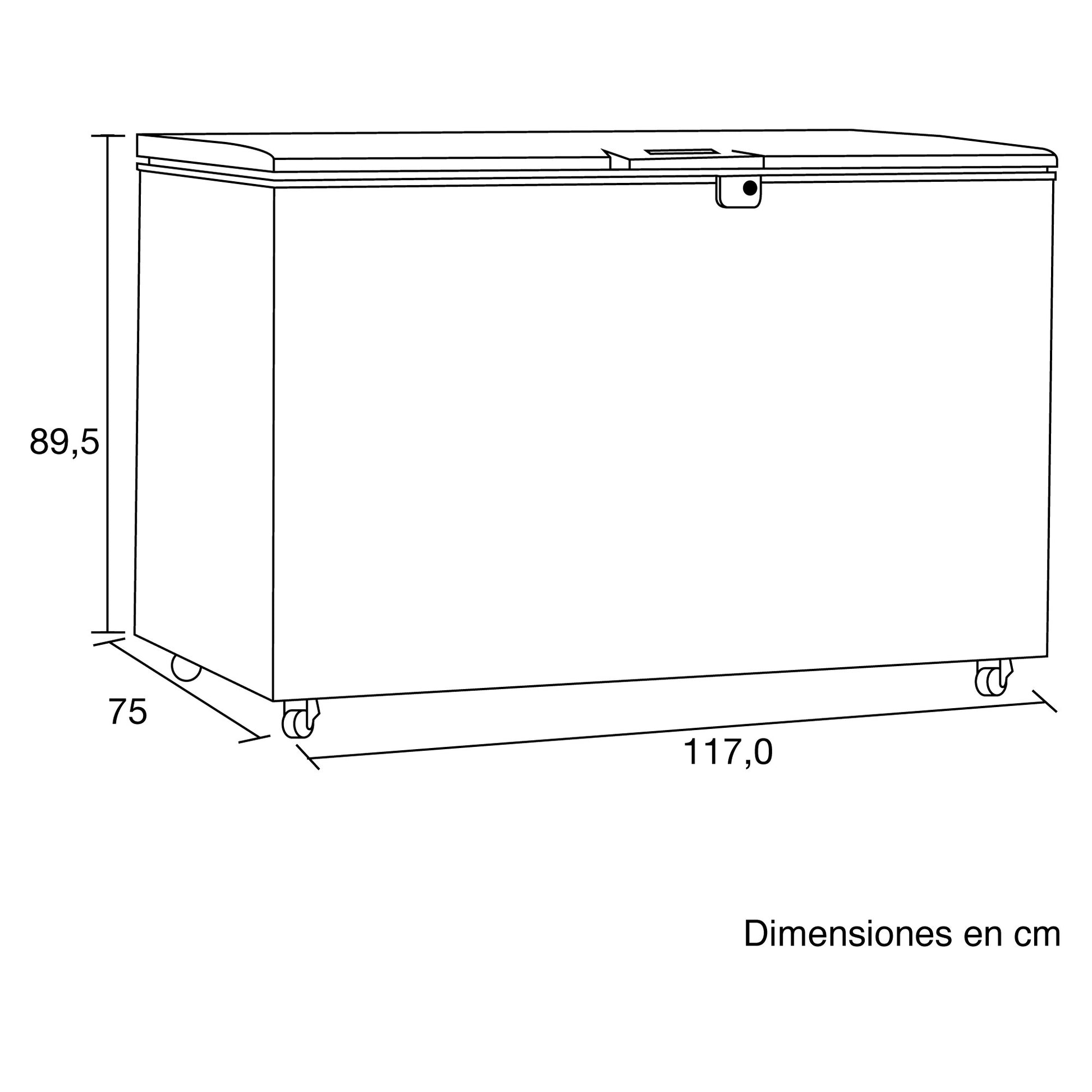 Congelador Dual 387 Litros CH 363 Challenger Horizontal Blanco