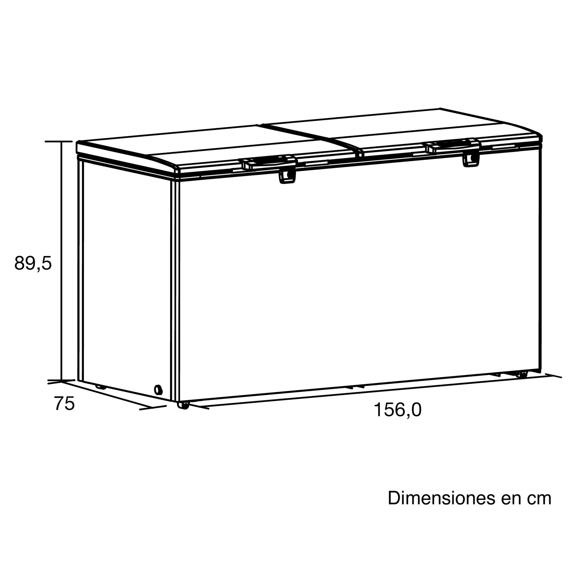 Congelador Dual 535 Litros CH 396 Challenger Horizontal Blanco