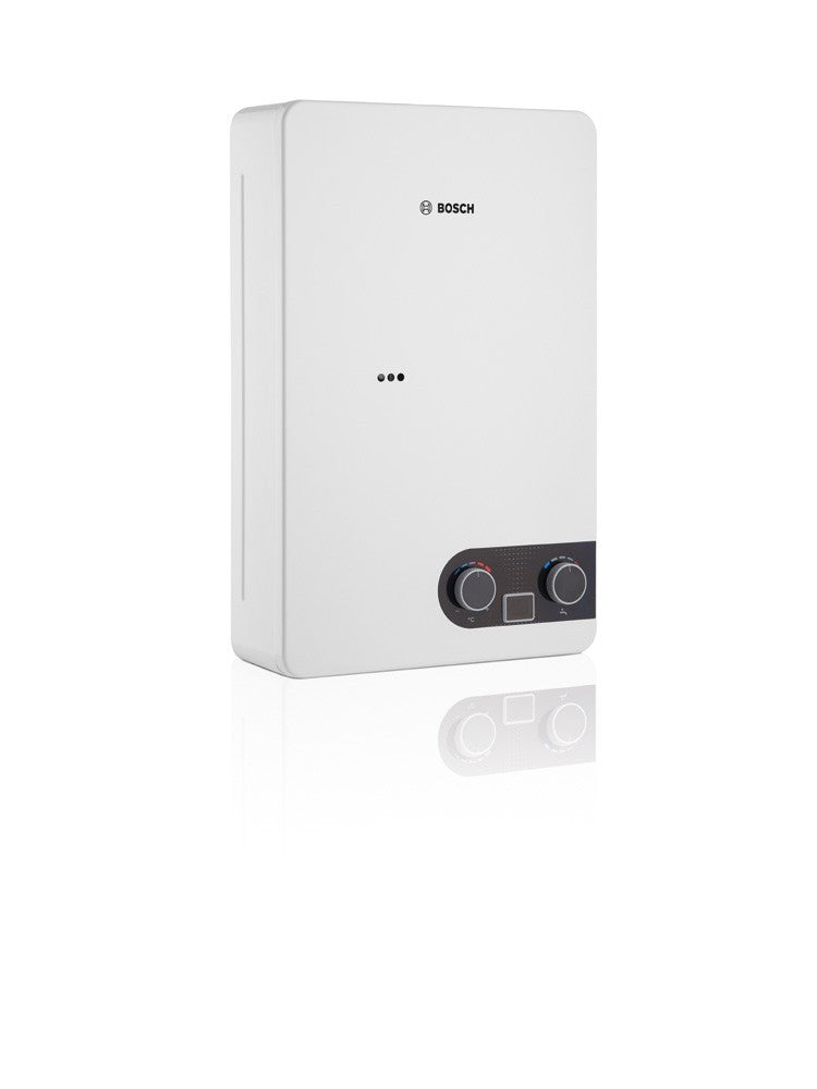 Calentador de paso a gas 10 Lts THERM 1400 Bosch GN Blanco