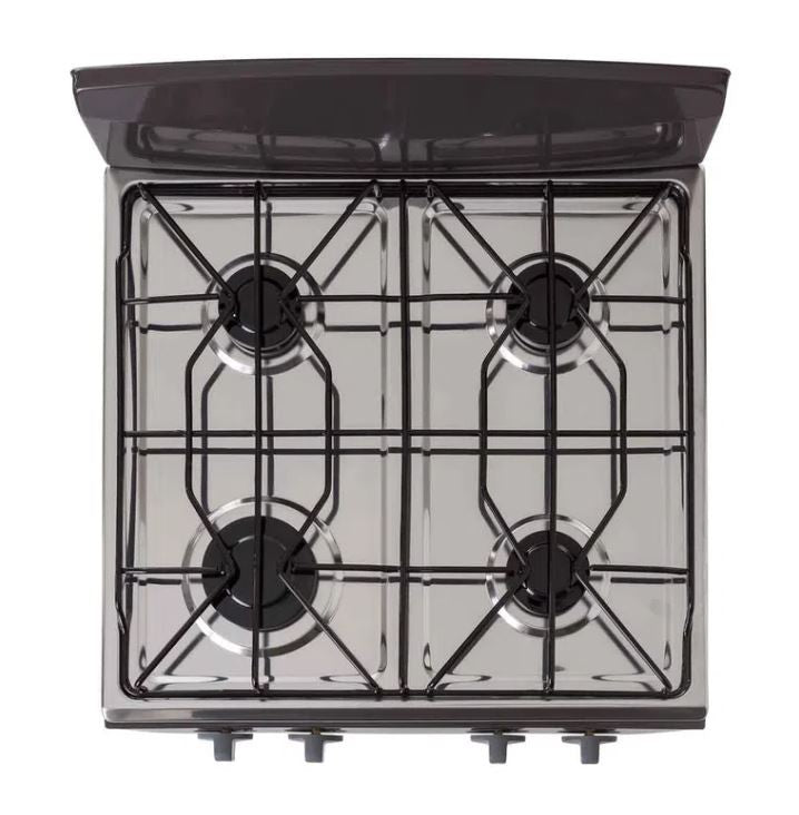 Estufa de mesa 4 puestos a gas Haceb EM AVELLANA T Color Plata