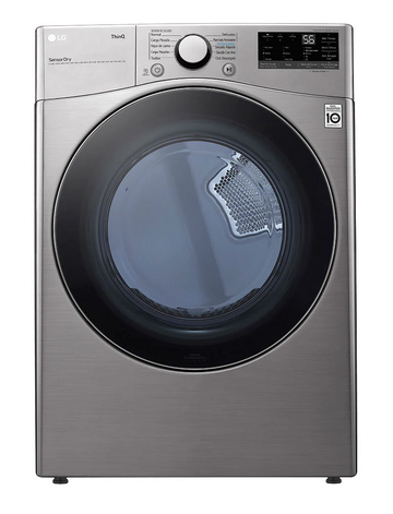 Secadora 22Kgs/48Lbs a Gas L.G DF22VV2R carga frontal Acero Inox