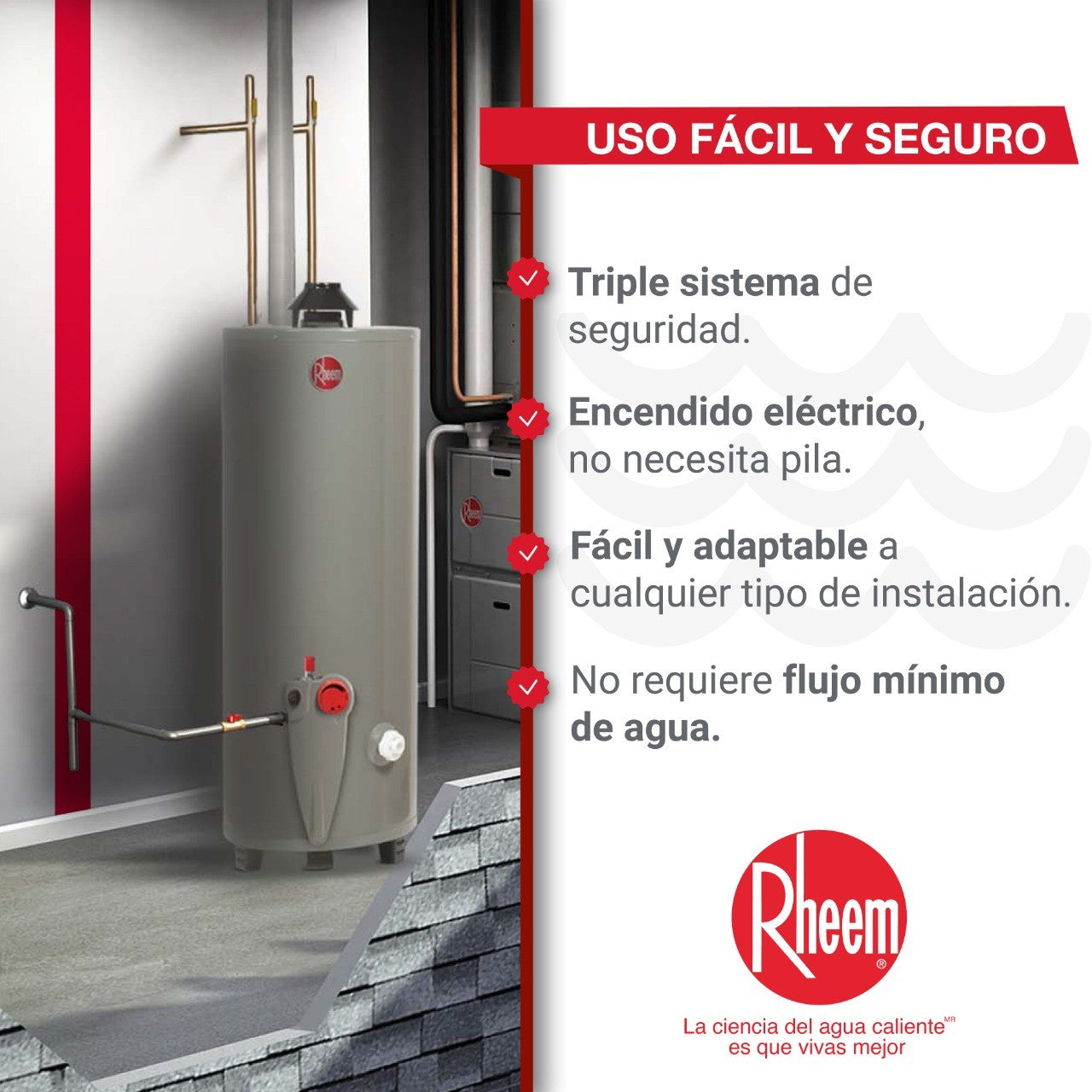 Calentador de 10Gal de Acumulación Rheem