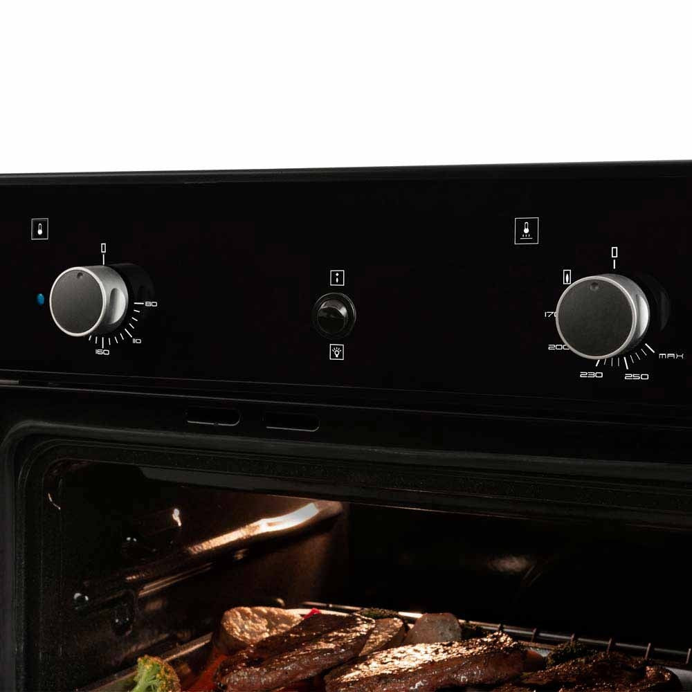 Horno Mixto a gas para empotrar HG 2562 Challenger Negro -220V a.c