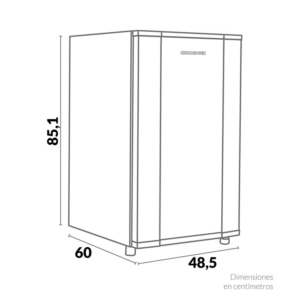Minibar Challenger de 121Lts CR121 Titanium