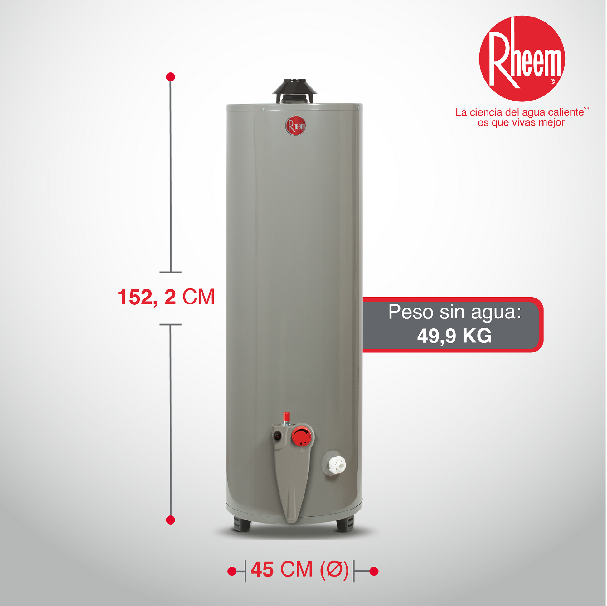 Calentador de 40Gal de Acumulación Rheem