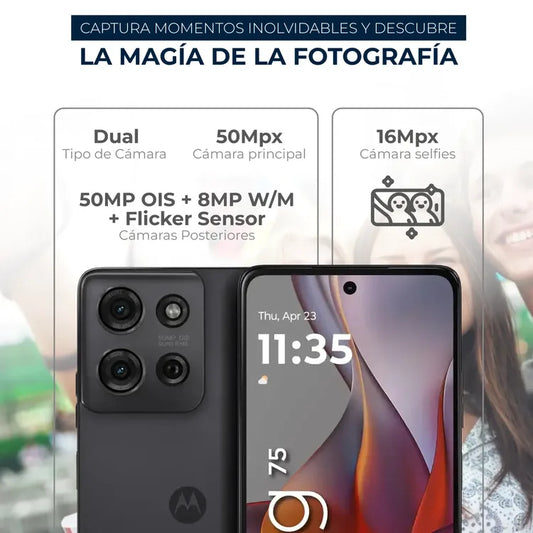 Telefono Celular Motorola G75 5G 256GB 8GB-Gris Carbón
