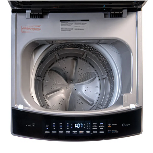 Lavadora Carga Superior Challenger CW 5713 DG - Lavadora de 13 KG Gris Oscuro