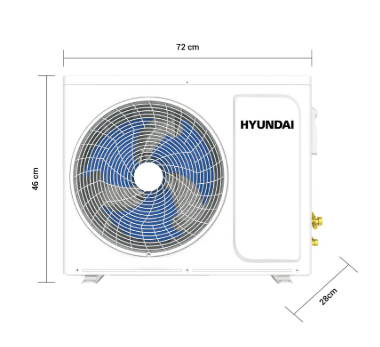 AIRE HYUNDAI SPLIT HY12K234AC ON OFF 220V